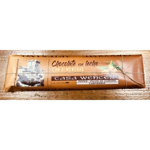 CHOCOLATE CON LECHE Y ALMENDRA CASA WENCES 300GR. CHOCOLATE CON LECHE Y ALMENDRA CASA WENCES 300GR.