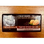 CHOCOLATE NEGRO CON NARANJA CASA WENCES 125GR.