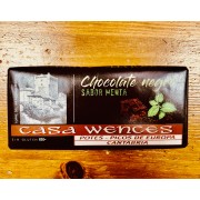 CHOCOLATE NEGRO SABOR MENTA CASA WENCES 125GR.