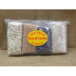 LOTE DE CARICOS, FABAS, GARBANZOS Y ALUBIA BLANCA