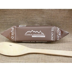 CHOCOLATE NEGRO 75% CACAO CASA WENCES 200 gr. CHOCOLATE NEGRO 75% CACAO CASA WENCES 200 gr.