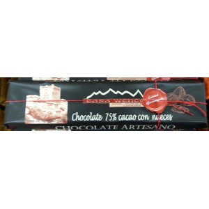 CHOCOLATE 52% NEGRO Y NUECES CASA WENCES300gr. CHOCOLATE 52% NEGRO Y NUECES CASA WENCES300gr.