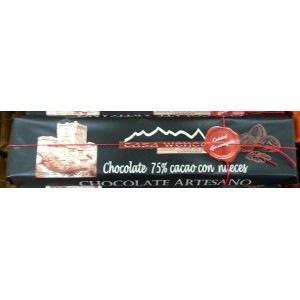 CHOCOLATE 60% NEGRO Y NUECES CASA WENCES300gr.