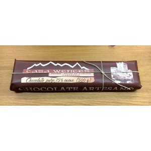 CHOCOLATE NEGRO 75% CACAO CASA WENCES 250GR.